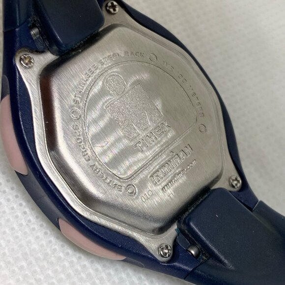 Timex Ironman 10 lap women digital watch 34mm case quartz blue pink running - Picture 8 of 8